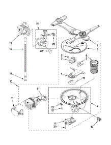 Pump, Washarm And Motor Parts parts for Kenmore Dishwasher 665.13973K012 (66513973K012, 665 13973K012) from AppliancePartsPros.com