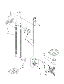 Fill, Drain And Overfill Parts parts for Kenmore Dishwasher 665.13973K012 (66513973K012, 665 13973K012) from AppliancePartsPros.com