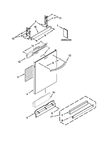 Door Panel Parts parts for Kenmore Dishwasher 665.13973K017 (66513973K017, 665 13973K017) from AppliancePartsPros.com