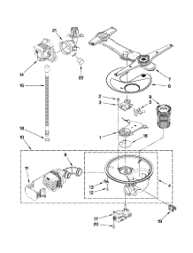 Pump, Washarm And Motor Parts parts for Kenmore Dishwasher 665.13979K010 (66513979K010, 665 13979K010) from AppliancePartsPros.com