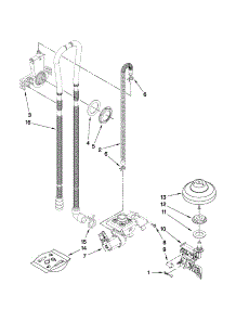Fill, Drain And Overfill Parts parts for Kenmore Dishwasher 665.13979K010 (66513979K010, 665 13979K010) from AppliancePartsPros.com