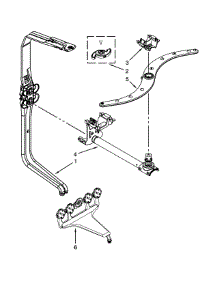 Upper Wash And Rinse Parts parts for Kenmore Dishwasher 665.13979K013 (66513979K013, 665 13979K013) from AppliancePartsPros.com
