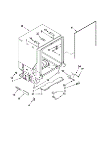 Tub And Frame Parts parts for Kenmore Dishwasher 665.13982K800 (66513982K800, 665 13982K800) from AppliancePartsPros.com