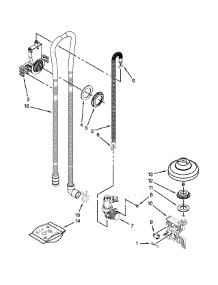 Fill, Drain And Overfill Parts parts for Kenmore Dishwasher 665.14043K014 (66514043K014, 665 14043K014) from AppliancePartsPros.com