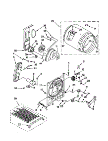 Bulkhead parts for Kenmore Dryer 110.71812000 (11071812000, 110 71812000) from AppliancePartsPros.com