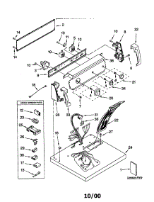 Top And Console parts for Kenmore Dryer 110.71814000 (11071814000, 110 71814000) from AppliancePartsPros.com