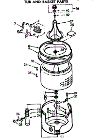 Tub And Basket Parts parts for Kenmore Washer 110.71910110 (11071910110, 110 71910110) from AppliancePartsPros.com