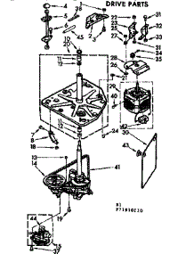 Drive Parts parts for Kenmore Washer 110.71910110 (11071910110, 110 71910110) from AppliancePartsPros.com