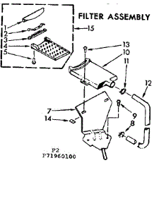 Filter Assembly parts for Kenmore Washer 110.71960400 (11071960400, 110 71960400) from AppliancePartsPros.com