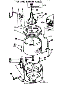 Tub And Basket Parts parts for Kenmore Washer 110.71960420 (11071960420, 110 71960420) from AppliancePartsPros.com