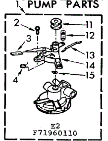 Pump Parts parts for Kenmore Washer 110.71960610 (11071960610, 110 71960610) from AppliancePartsPros.com