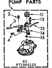 Pump Parts parts for Kenmore Washer 110.71960820 (11071960820, 110 71960820) from AppliancePartsPros.com