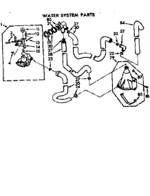 Water System Parts parts for Kenmore Washer 110.71990110 (11071990110, 110 71990110) from AppliancePartsPros.com