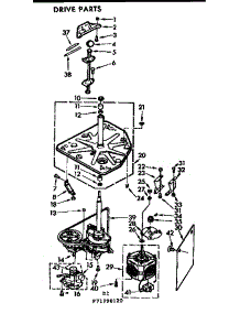 Drive System parts for Kenmore Washer 110.71990220 (11071990220, 110 71990220) from AppliancePartsPros.com