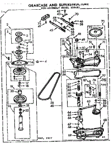 Gearcase parts for Kenmore Washer 110.71990400 (11071990400, 110 71990400) from AppliancePartsPros.com