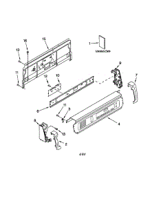 Console Panel parts for Kenmore Dryer 110.72032100 (11072032100, 110 72032100) from AppliancePartsPros.com