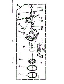 Pump Assembly parts for Kenmore Washer 110.7204000 (1107204000, 110 7204000) from AppliancePartsPros.com