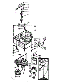 Drive System parts for Kenmore Washer 110.7204000 (1107204000, 110 7204000) from AppliancePartsPros.com