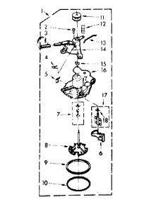Pump Assembly parts for Kenmore Washer 110.7204002 (1107204002, 110 7204002) from AppliancePartsPros.com