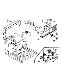 Top And Console Assembly parts for Kenmore Washer 110.7204002 (1107204002, 110 7204002) from AppliancePartsPros.com