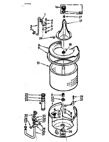 Tub And Basket Assembly parts for Kenmore Washer 110.7204100 (1107204100, 110 7204100) from AppliancePartsPros.com