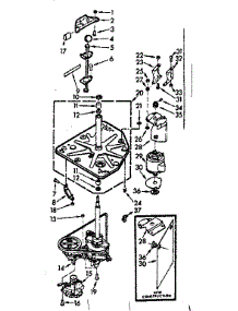 Drive System parts for Kenmore Washer 110.7204100 (1107204100, 110 7204100) from AppliancePartsPros.com