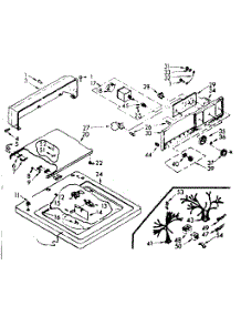 Top And Console Assembly parts for Kenmore Washer 110.7204102 (1107204102, 110 7204102) from AppliancePartsPros.com