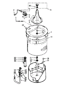 Tub And Basket Assembly parts for Kenmore Washer 110.7204102 (1107204102, 110 7204102) from AppliancePartsPros.com