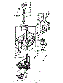 Drive System parts for Kenmore Washer 110.7204201 (1107204201, 110 7204201) from AppliancePartsPros.com