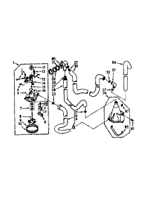 Water System parts for Kenmore Washer 110.7204201 (1107204201, 110 7204201) from AppliancePartsPros.com