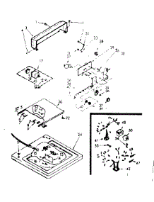 Top & Console Assembly parts for Kenmore Washer 110.7204203 (1107204203, 110 7204203) from AppliancePartsPros.com