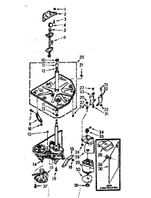 Drive System parts for Kenmore Washer 110.7204300 (1107204300, 110 7204300) from AppliancePartsPros.com
