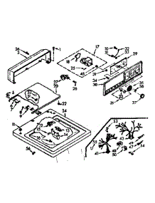 Top And Console Assembly parts for Kenmore Washer 110.7204300 (1107204300, 110 7204300) from AppliancePartsPros.com