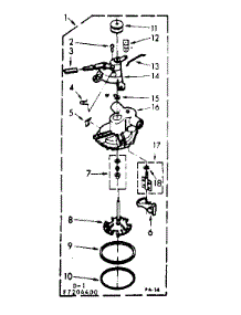 Pump Assembly parts for Kenmore Washer 110.7204400 (1107204400, 110 7204400) from AppliancePartsPros.com