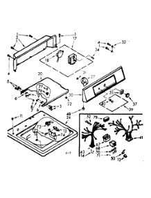 Top And Console Assembly parts for Kenmore Washer 110.7204401 (1107204401, 110 7204401) from AppliancePartsPros.com