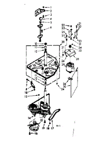 Drive System parts for Kenmore Washer 110.7204401 (1107204401, 110 7204401) from AppliancePartsPros.com