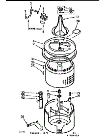 Tub And Basket Assembly parts for Kenmore Washer 110.7204403 (1107204403, 110 7204403) from AppliancePartsPros.com