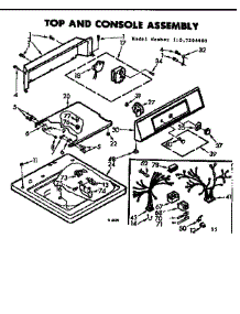 Top And Console Assembly parts for Kenmore Washer 110.7204403 (1107204403, 110 7204403) from AppliancePartsPros.com