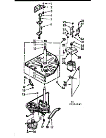 Drive System parts for Kenmore Washer 110.7204403 (1107204403, 110 7204403) from AppliancePartsPros.com
