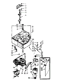 Drive System parts for Kenmore Washer 110.7204511 (1107204511, 110 7204511) from AppliancePartsPros.com