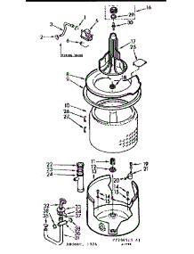 Tub & Basket Assembly parts for Kenmore Washer 110.7204515 (1107204515, 110 7204515) from AppliancePartsPros.com
