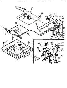 Top & Console Assembly parts for Kenmore Washer 110.7204515 (1107204515, 110 7204515) from AppliancePartsPros.com