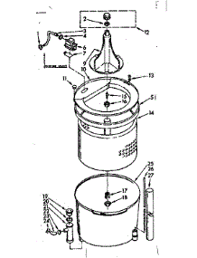 Tub And Basket Assembly parts for Kenmore Washer 110.7204611 (1107204611, 110 7204611) from AppliancePartsPros.com