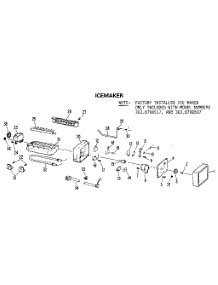 Icemaker parts for Kenmore Refrigerator 363.8698587 (3638698587, 363 8698587) from AppliancePartsPros.com