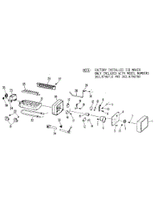 Icemaker parts for Kenmore Refrigerator 363.8698710 (3638698710, 363 8698710) from AppliancePartsPros.com