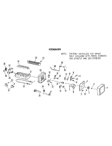 Icemaker parts for Kenmore Refrigerator 363.8698782 (3638698782, 363 8698782) from AppliancePartsPros.com