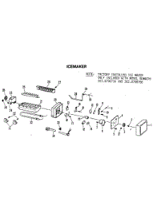 Icemaker parts for Kenmore Refrigerator 363.8698786 (3638698786, 363 8698786) from AppliancePartsPros.com