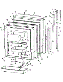 Fresh Food Door parts for Kenmore Refrigerator 363.8699610 (3638699610, 363 8699610) from AppliancePartsPros.com