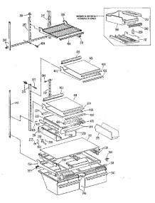 Shelf parts for Kenmore Refrigerator 363.8699617 (3638699617, 363 8699617) from AppliancePartsPros.com