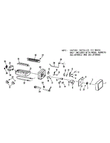 Icemaker parts for Kenmore Refrigerator 363.8699682 (3638699682, 363 8699682) from AppliancePartsPros.com